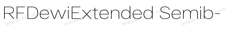 RFDewiExtended Semib字体转换